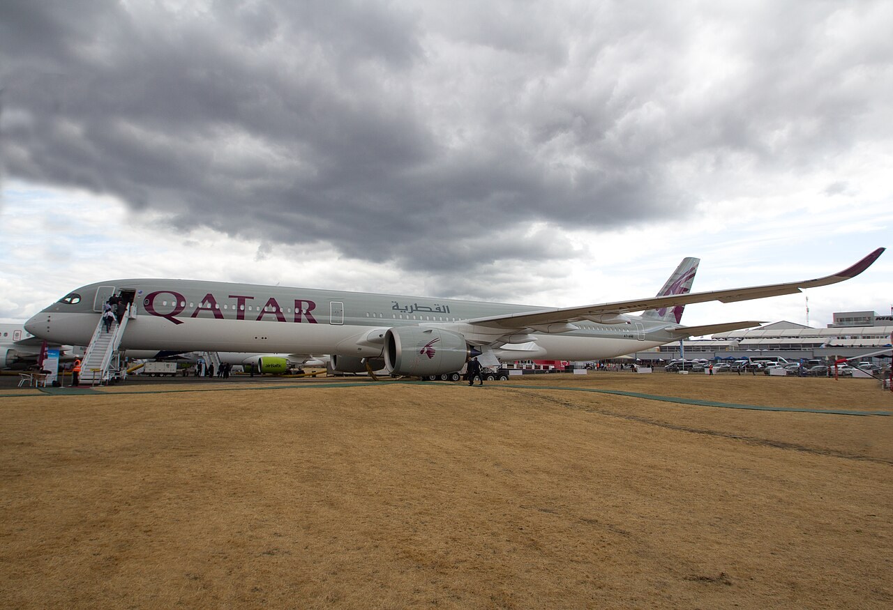 Qatar Airways A7-ANB at RAF Fairford in 2018