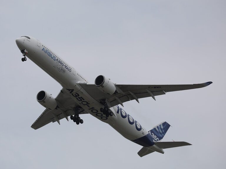 A350-1000 test aircraft F-WMIL at the 2019 Paris Air Show